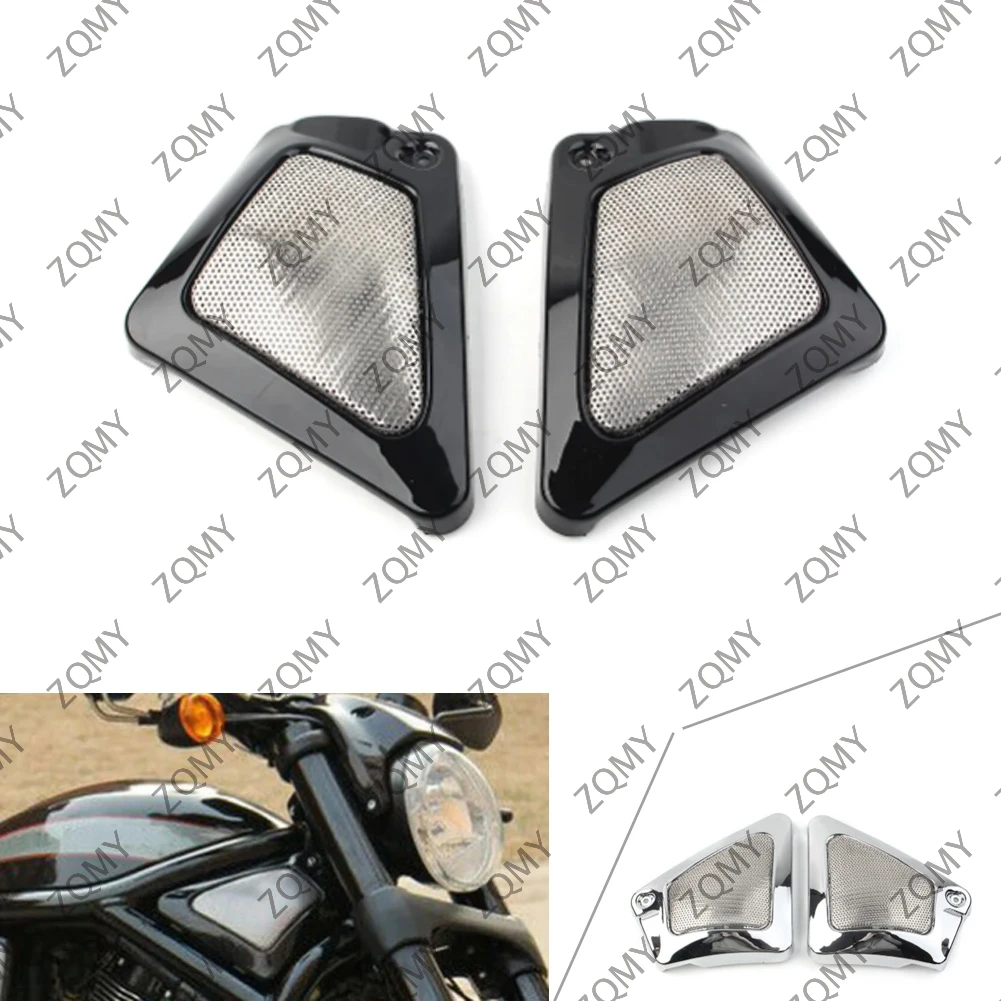 Motorcycle Frame Neck Side Cover Guard Left + Right 2Pcs For Harley V-Rod VRSCD VRSCDX VRSCA VRSCB