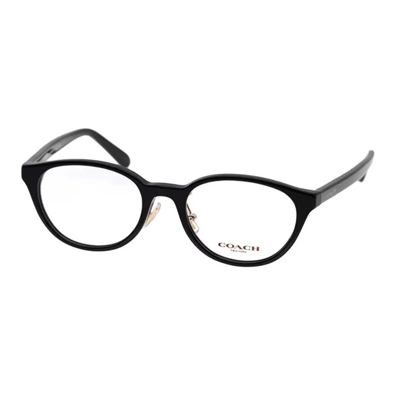 COACH Plate Round Prescription Glasses Unisex Black 0HC6152D-5002
