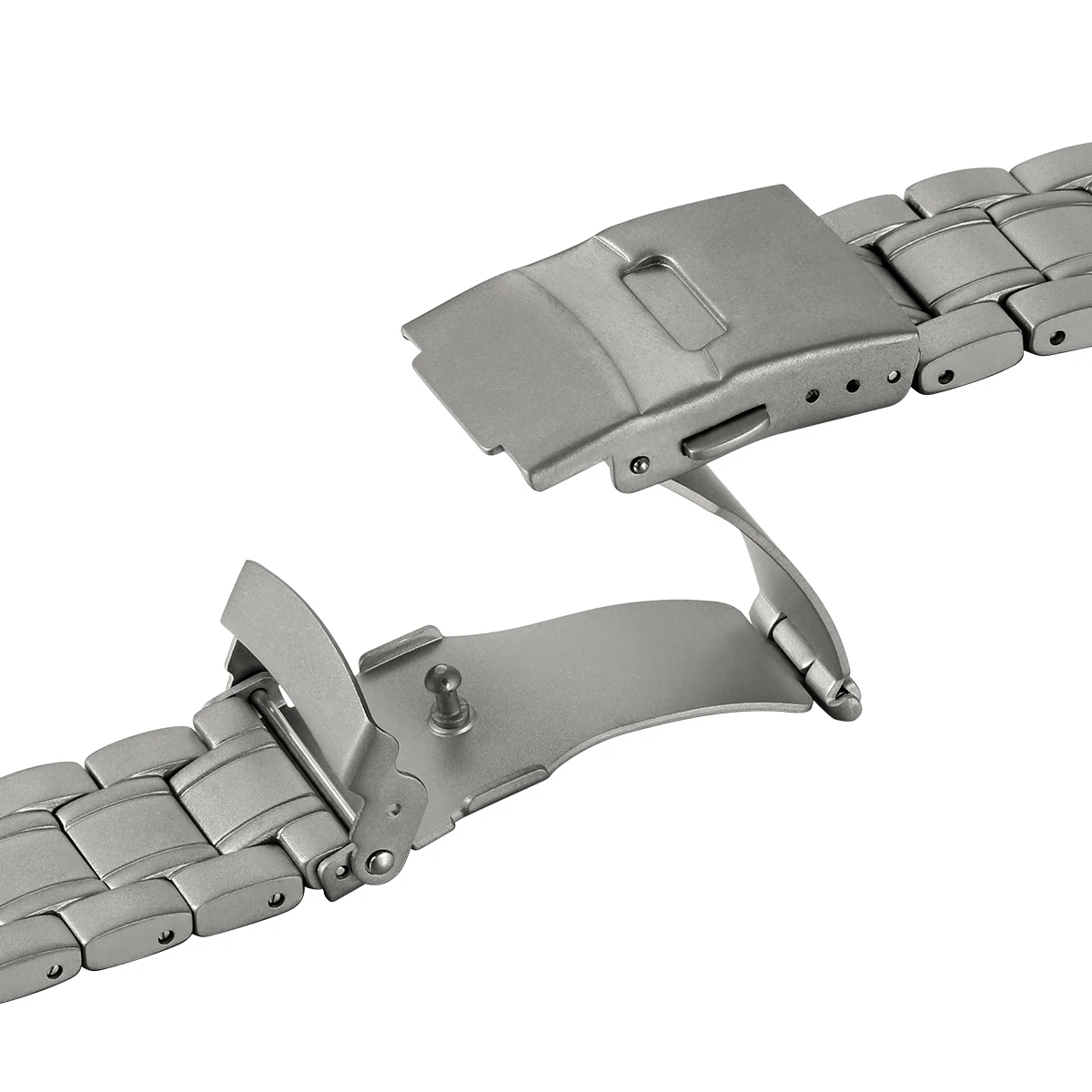 BERNY Full Titanium Strap 20mm Titanium Bracelet Canvas Band with Clasp For Automatic Watches AMT258 Replace