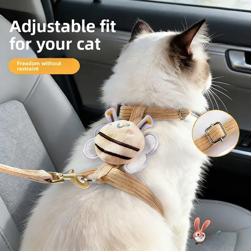 

Дышащий, удобный, милый поводок-жилетка для питомца: мягкий, легкий, нейлоновый, регулируемый, стандартный размер