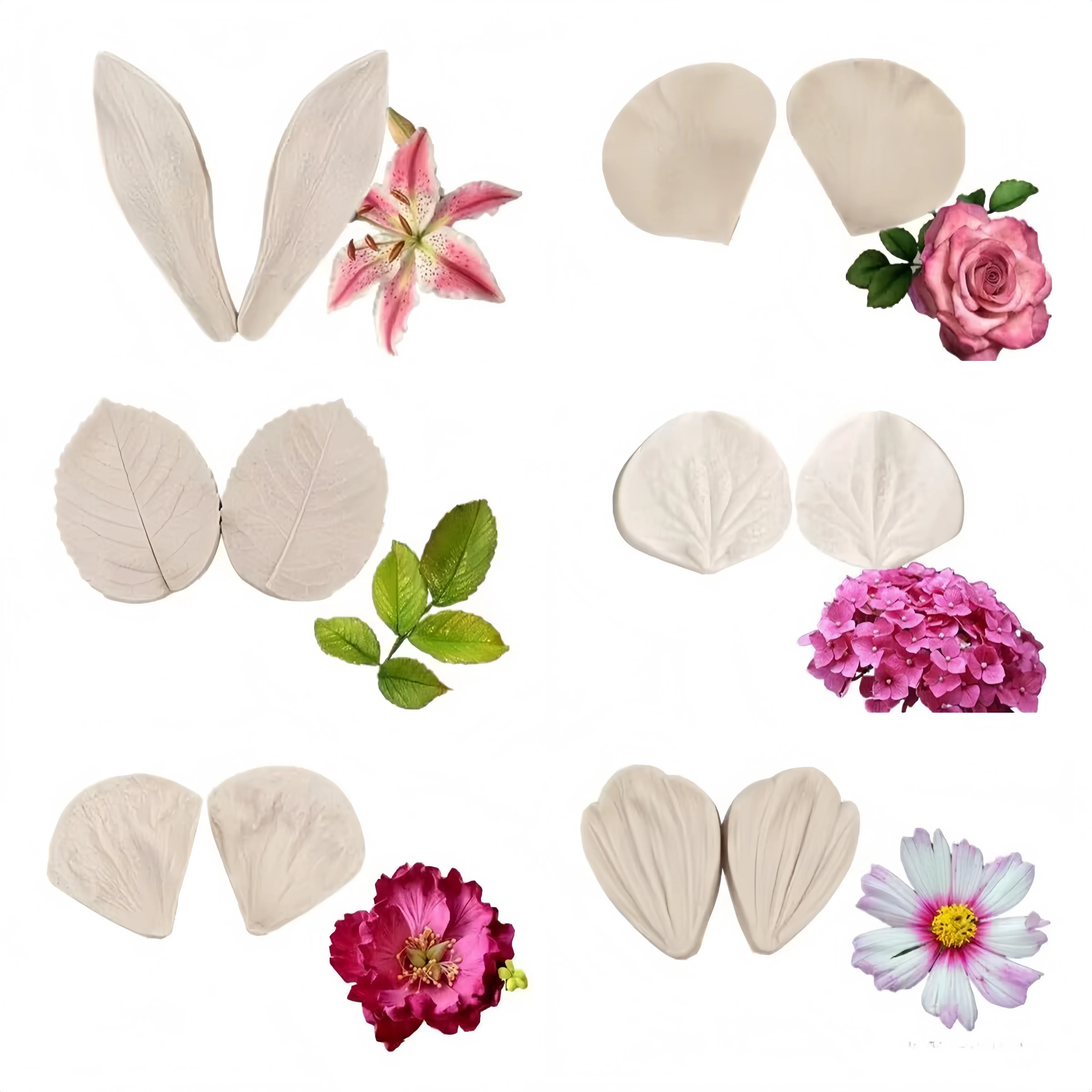 

12 шт., силиконовая форма для украшения торта