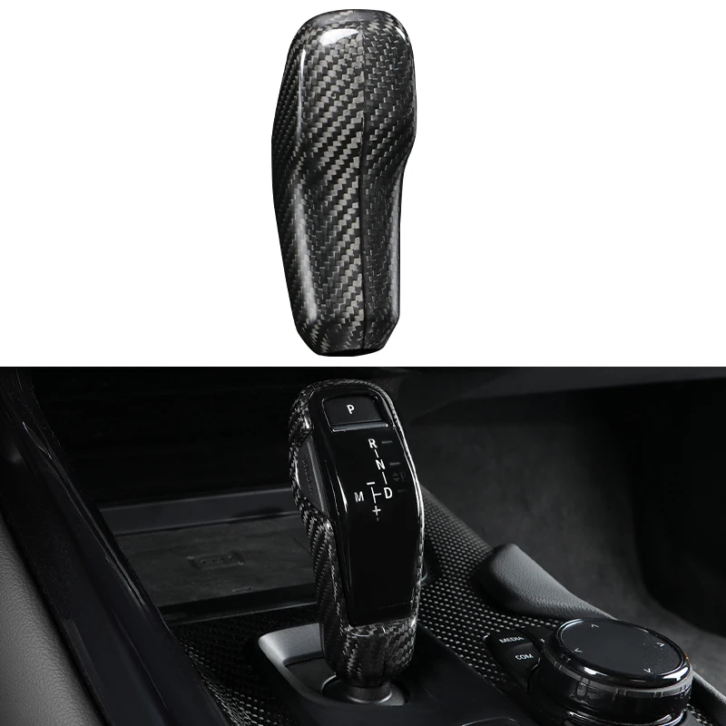 For Supra A90 GR MK5 100% Real Carbon Shift Knob Cover, Gear Shift Shifter Cover  Interior Accessories sticker