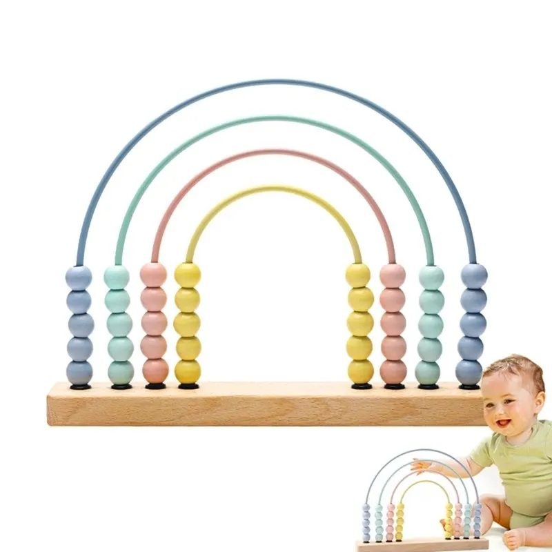 Wooden Abacus Toys Educational Math Toy Children Early Math Learning Calculat Bead Intelligence Development Toy for Kid Toy Gift