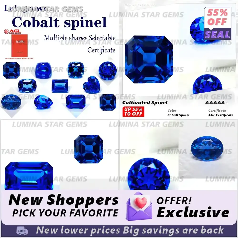 

Лабораторно выращенный кобальтовый шпинель VVS1 для изготовления ювелирных изделий своими руками, с сертификатом, различные формы на выбор, от производителя