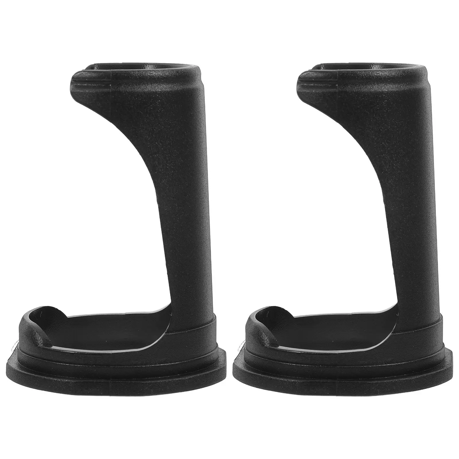 2Pcs Shaving Brush Stand Modern Sleek Desktop Razor Brush Holder Stable Nonslip Base Space Saving Bathroom Grooming Accessory