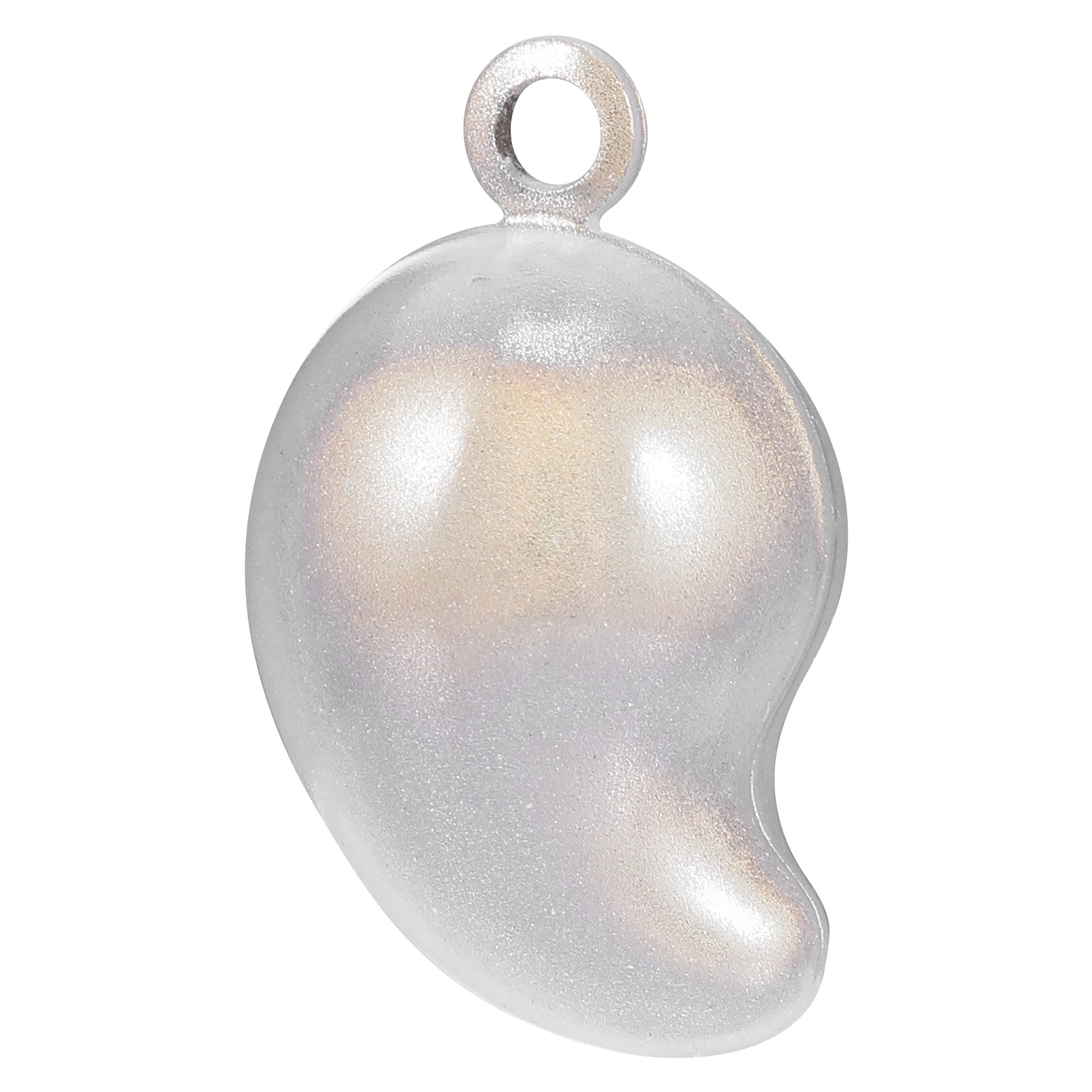 

1pc Metal Copper Bell Creative Magatama Shape Jingle Bell For Christmas Tree Pet Collar Keychain Diy Accessories Decor