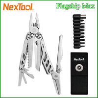 NexTool Flagship Max 14 In 1 Multi Tool Pliers Folding Multitool Large Scissors with Screrwdriver Bits Outdoor Camping EDC Tools