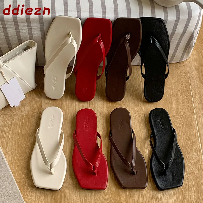 Modische, weiche Damen-Flachslipper, Sandalen, Freizeitschuhe, Neuheiten für den Sommer, Strand-Flip-Flops, Slipper-Schuhe für Damen