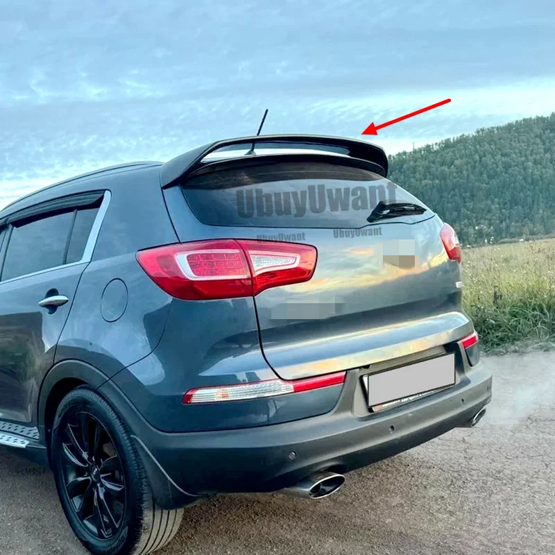 Para Kia sportage spoiler 2011-2017 sportage Spoiler luz Material ABS de alta calidad alerón trasero de coche Primer Color alerón trasero