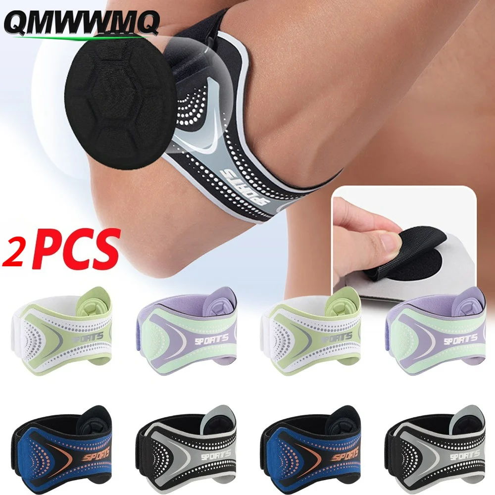 1/2PCS Compression Elbow Sleeve Tendinitis Arm Band Sports Elbow Protector Tennis Elbow Strap Joint Pain Relief Golf