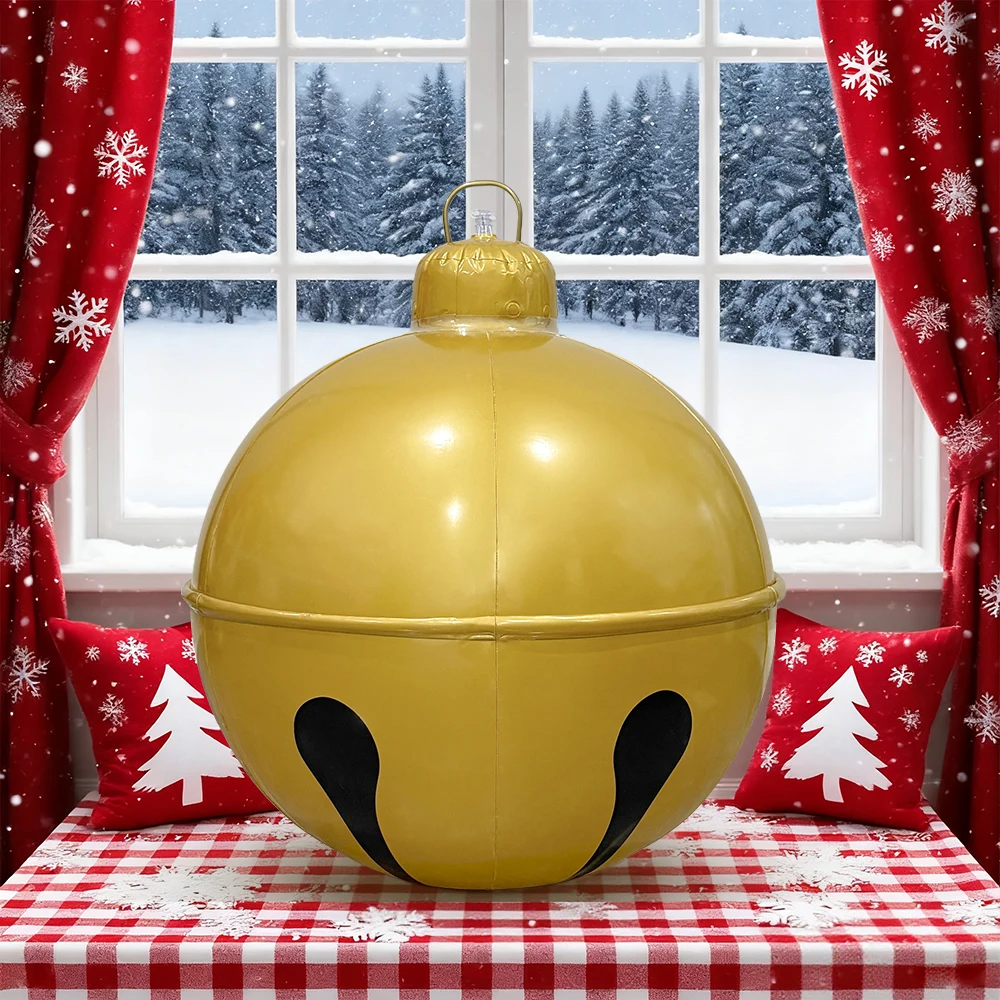 1 قطعة نفخ عيد الميلاد الملونة قصب سميكة لعبة PVC للزينة في الهواء الطلق عطلة لعبة عيد الميلاد السنة الجديدة