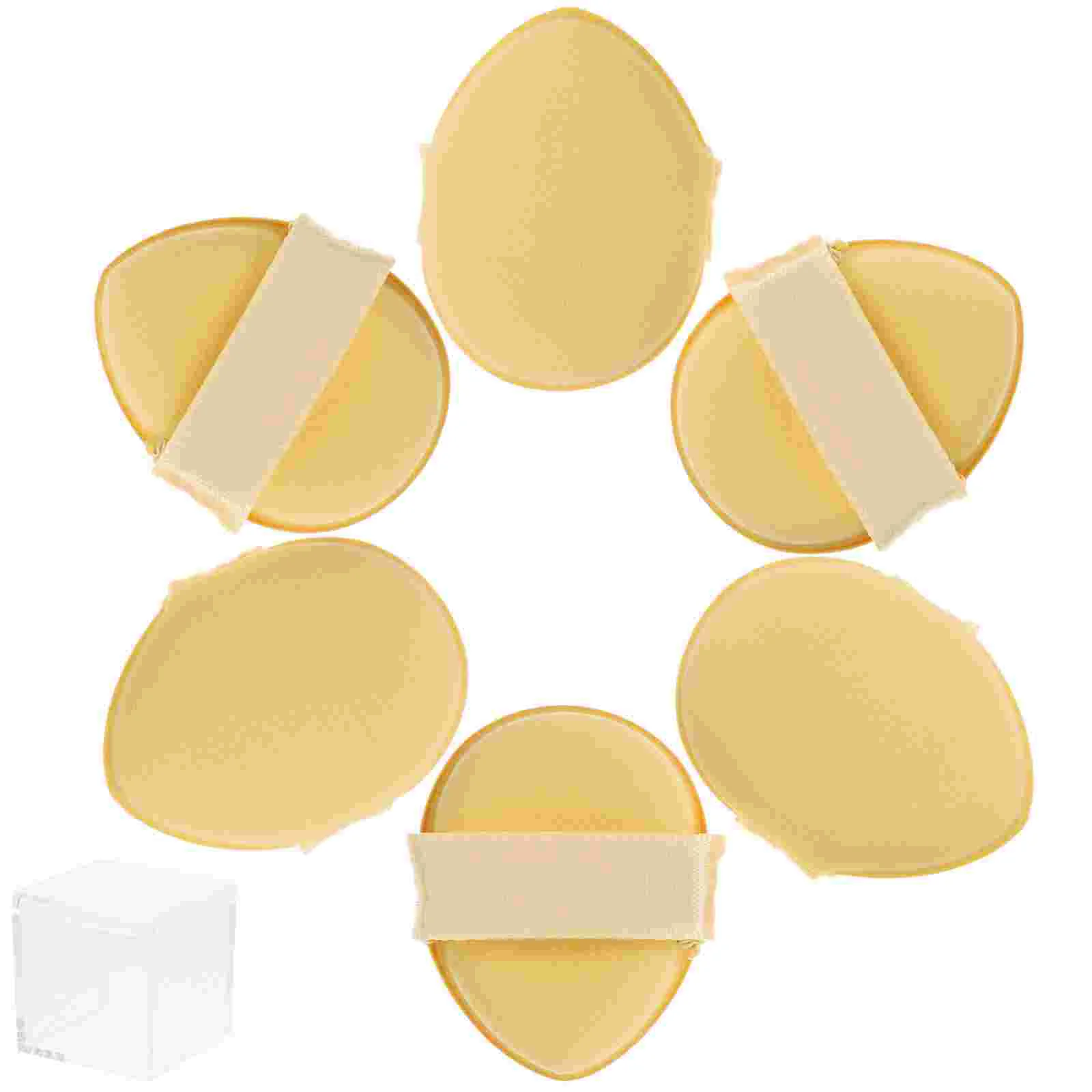 6 Pcs Mini Finger Puff Powder Sponge Make up Cosmetics Puffs Sponges for Face Makeup Tools Foundation