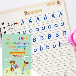 Reusable Writing Paste Calligraphy Handwriting Copybook for Kid Children's Book English Multiplication and Division Practice Toy