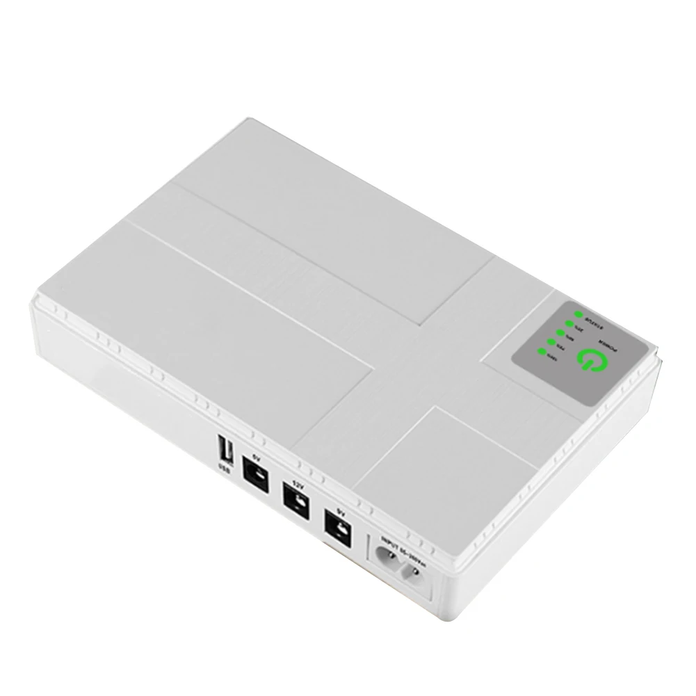 

5V 9V 12V Mini UPS Uninterruptible Power Supply USB 10400MAh Battery Backup for WiFi Router CCTV(US Plug)