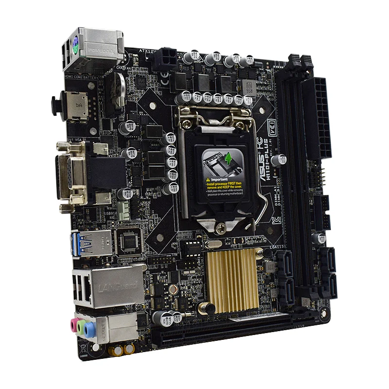 Imagem -03 - Motherboard Cpu i5 6500 2x Ddr48g Lga 1151 Use com Chipconjunto Intel H110 Suporte I57400 I7-7700 Mini-itx Asus-h110i-plus