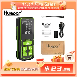 Huepar Laser Distance Meter 60M(100M/120M) Electronic Roulette LCD Digital Rangefinder Trena Metro Measuring Tape Ruler Tools