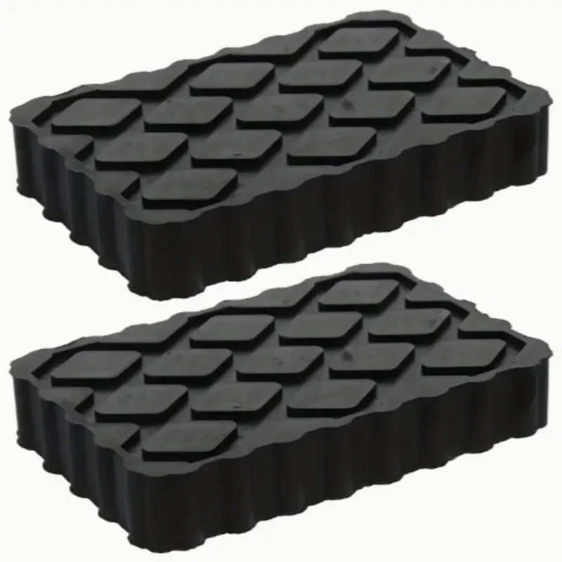 Blocs de levage en caoutchouc pour cric de voiture, 2 pièces, pièces de voiture, outils de levage, tampons stabilisateurs de camping-car automobile absorbant les chocs