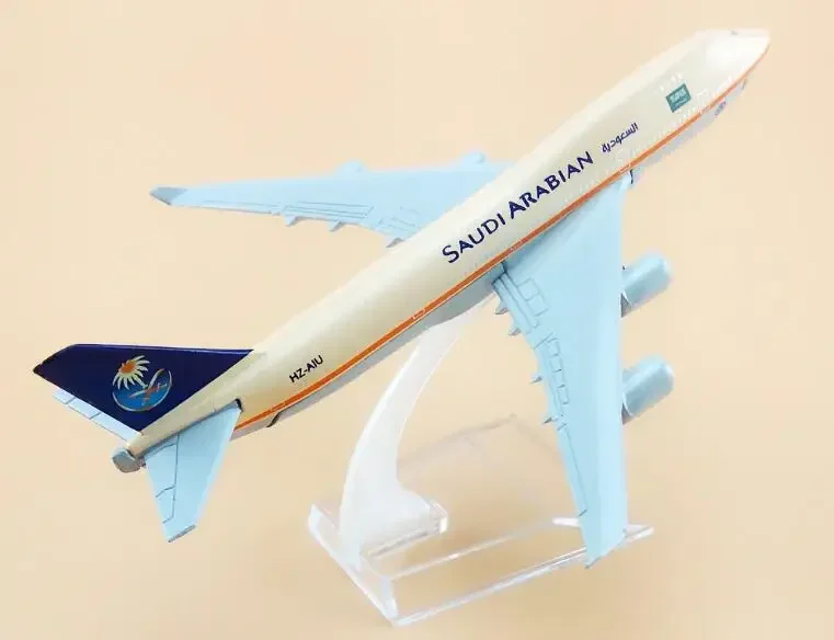 サムスン-アラビアンモデル16cm航空機,モデル747, 1:400,ダイキャストメタル,おもちゃ,ギフト,無料