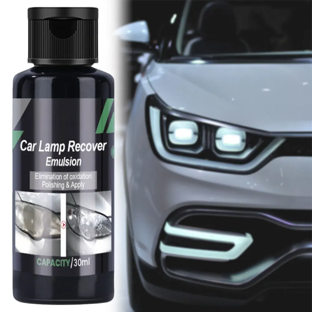 Car Lamp Recover Emulsion Car Lamp Recovery Emulsion Auto Lens Restorer Cleaner Prevents Yellowing Removes Oxidation Cleaner