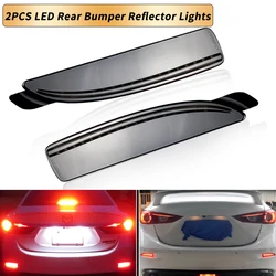 2X LED Rear Bumper Reflector Brake Stop Light Car-styling Fog Signal For Mazda 6 Atenza For Mazda 2 DY For Mazda 3 Axela (CA240)