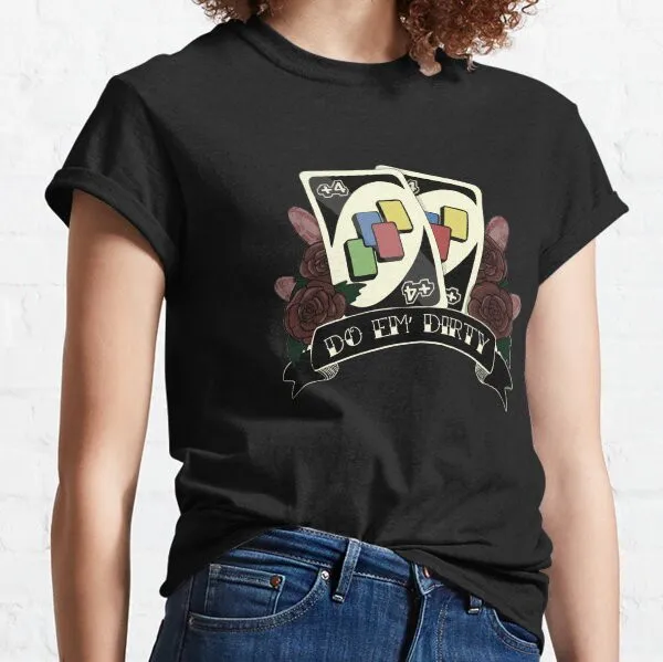 

Дизайн картной игры Do Em' Dirty, идея подарка, футболка премиум-класса для женщин