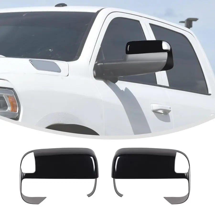 

Крышка зеркала по бокам водителя и пассажира с боковой защитой, совместимая с Ram 2500 3500 2019 2020 2021 2022, рамка дверного зеркала