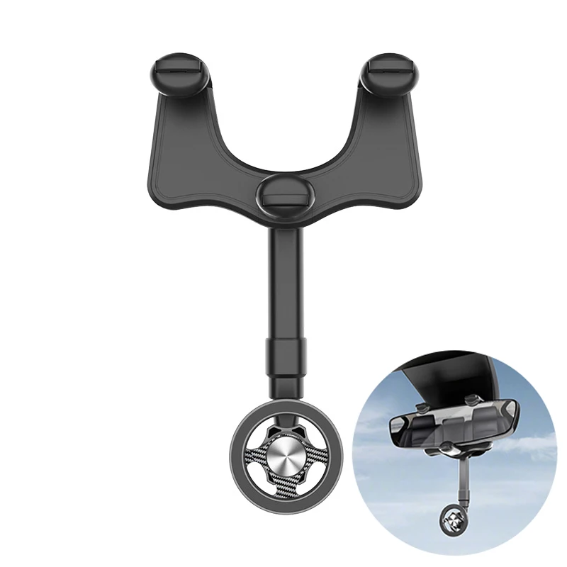 

Car Phone Holder Rearview Mirror Phone Holder Adjustable Navigator Bracket 360° Rotatable Retractable For Universal Car Mobile