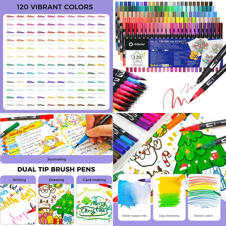 artecho-120-pennarelli-colorati-per-libri-da-colorare-per-adulti-pennarelli-a-doppia-punta-per-la-scuola-punta-fine-e-a-pennello-per-libri-da-colorare-per-adulti-ca