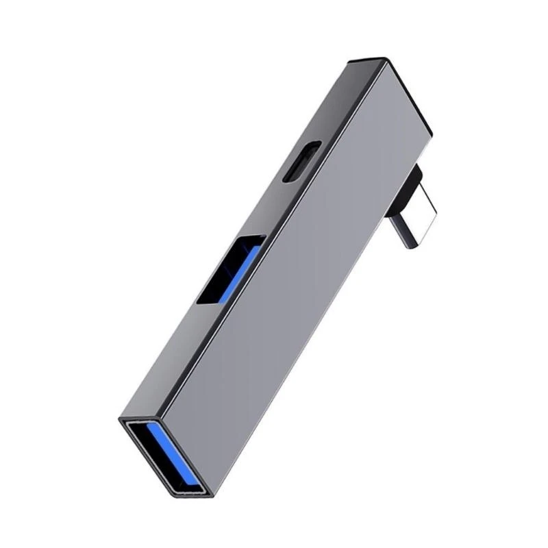 Portable USB C Hub Type C to Type C and 2 USB Port USB Hub for Window Linux Androids Devices Fast Data Transfer 83CF