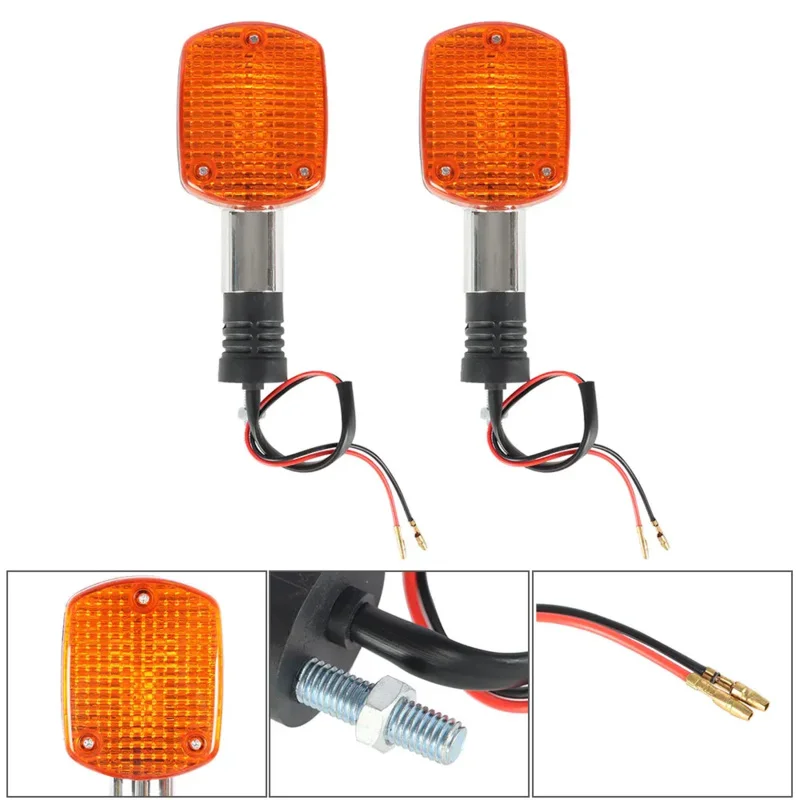 33400-MB1-406 Indicatore di direzione con stelo posteriore per Honda V45 Magna VF1100C VF700C VF750C 1982 1983 1984 1985 1986 2 pezzi