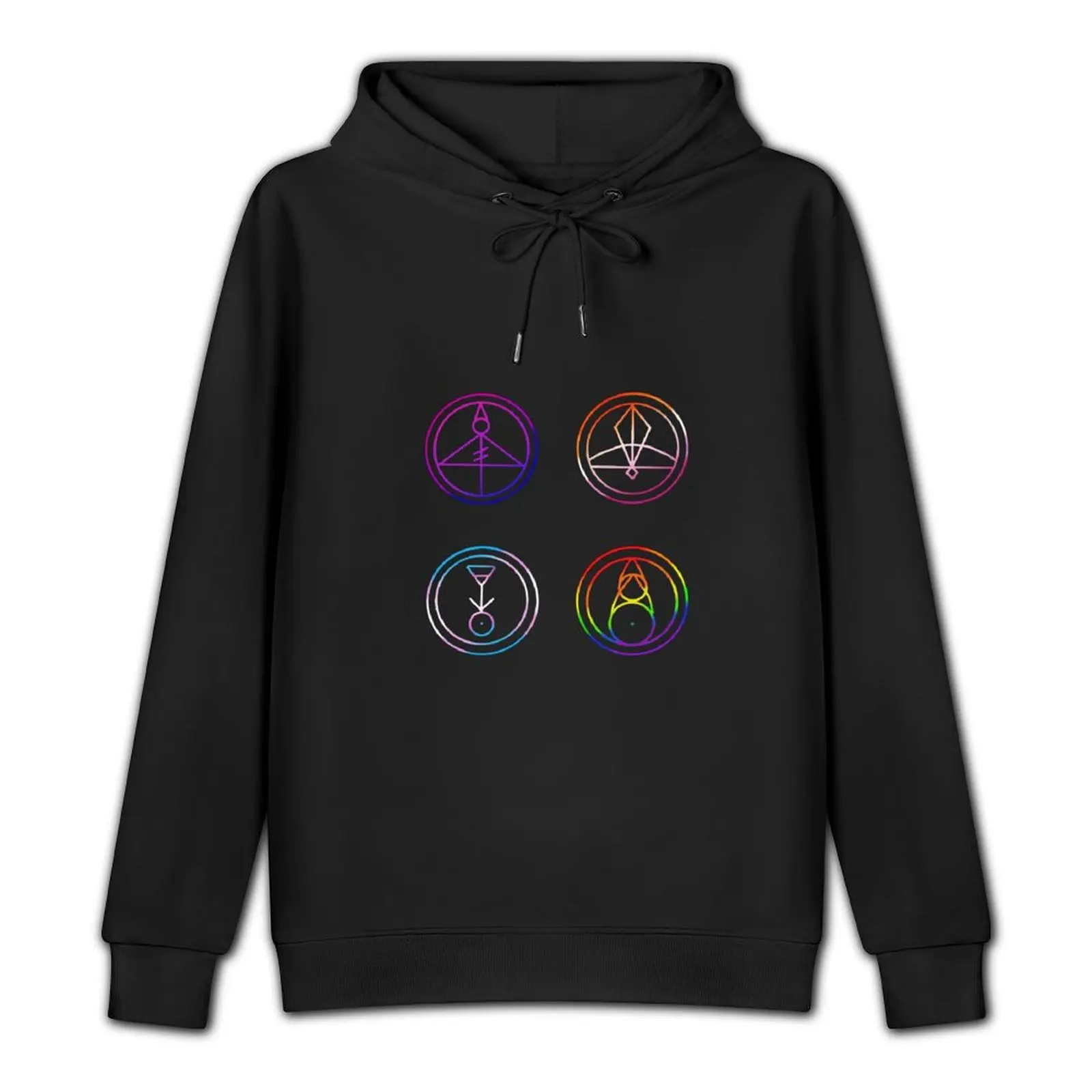 LGBT theme Owl House Glyphs Pullover Hoodie blouse hooded shirt men's sweat-shirt set anime clothing mens hoodie