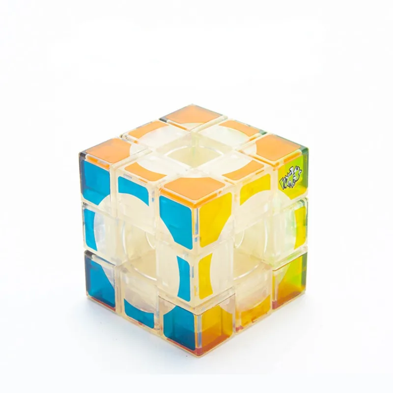 LanLan 3x3x3 Cubo Cavo 3x3 Cubo Magico Trasparente Trasparente Cubo Magico Professionale Puzzle Giocattolo Per I Bambini Giocattolo Educativo Per Bambini