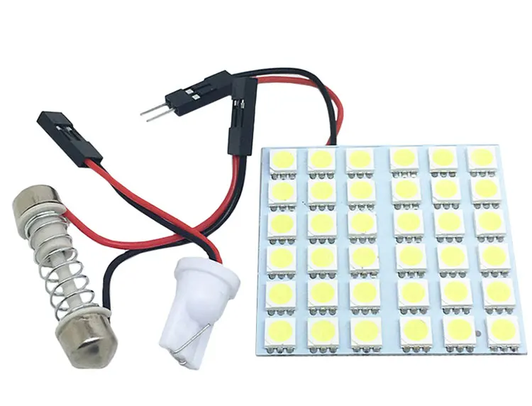 2pcs car reading light led5050-36SMD car interior light modified universal super bright interior light trunk bulb