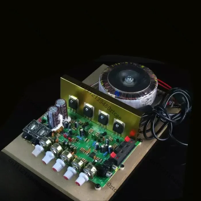 200W Dual Channel Karaoke Amplifier Board 220V Input With Reverb & Microphone Jack High Power DIY Audio Amp Module