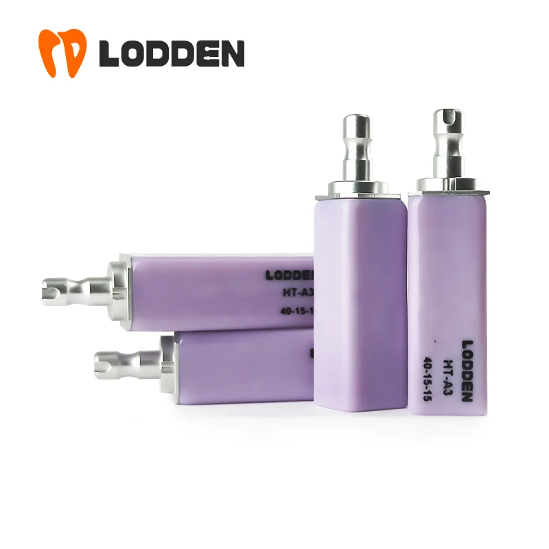 LODDEN 4 Uds. Bloques dentales de disilicato de litio B40 HT/LT chapa Dental vidrio Dental cerámica laboratorio Metarials para CAD CAM