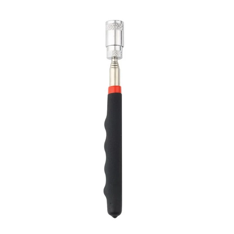 Magnetic retractable suction rod with LED light, telescopic strong suction iron rod, magnetic suction rod pickup