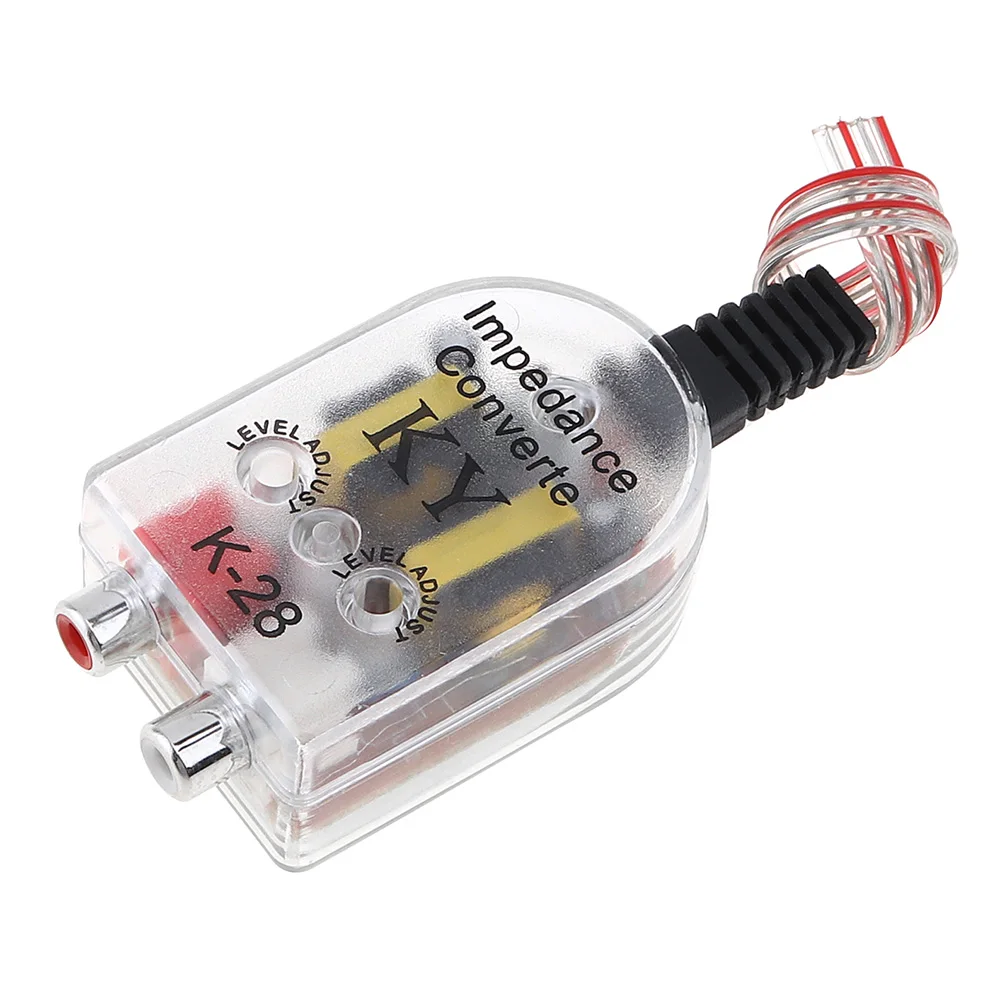 

Transparent Shell Design Double Coil Transformer RCA Car Subwoofer High Frequency to Low Frequency Converter with Line