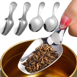 Stainless Steel Spoon Short Handle Tea Soup Dessert Snack Spoon Serving Cutlery Set Tableware Tool for Kitchen Cooking Gadgets