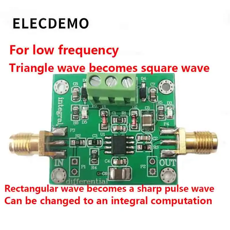 Analog Integral Operational Amplifier Module Low Frequency Signal Waveform Change Can be changed to Differential Operation Circu
