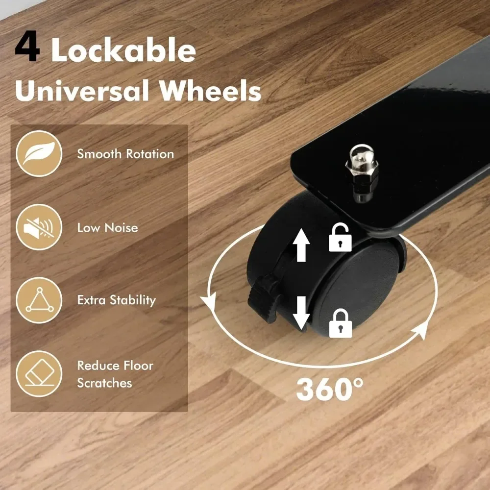 

Room Divider Large Single Panel, 73''W x 73''H Privacy Screen with Lockable Wheels, Rolling Room Divider Panel for Home Office