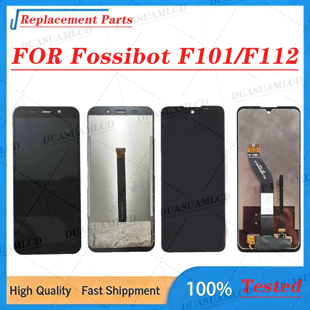 Дисплейный модуль с тачскрином для Fossibot F101, F101 Pro, F112, F112 Pro: Запасные части, HD+ IPS экран