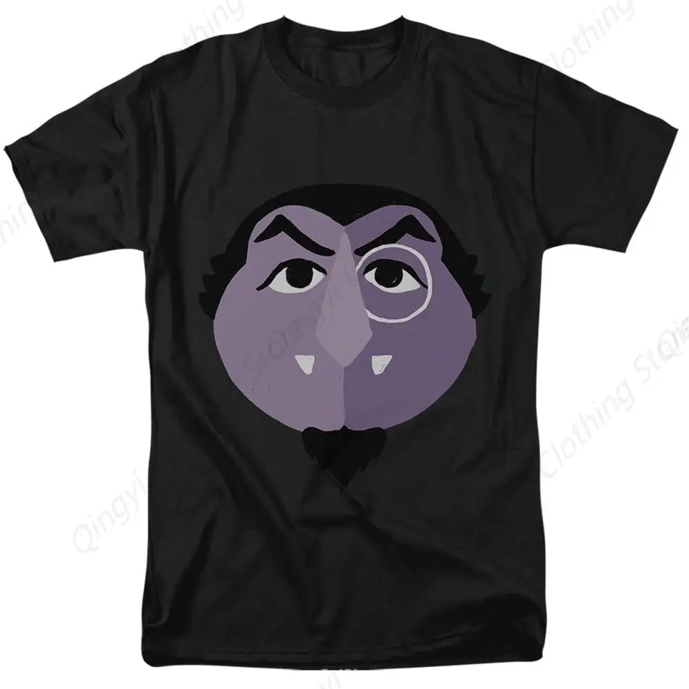 Sesame Street The Count Glower Unisex Adult T Shirt, Black