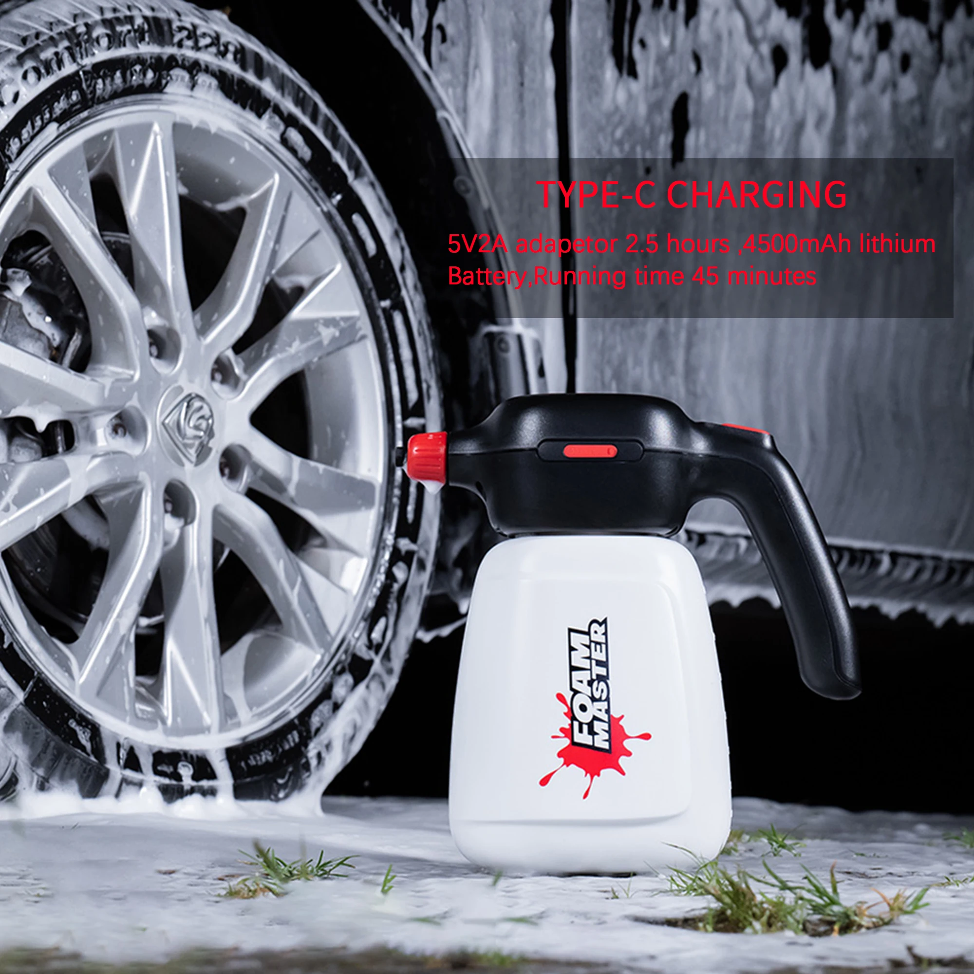 Electric Foam Sprayer Battery Powered for Car Wash FoamCannon