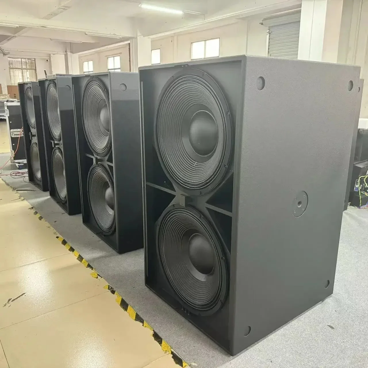 Sub 9007-AS Dual 21 Inch High Powerful Active Subwoofer Passive Professional Audio Powered Sound System PA Speaker