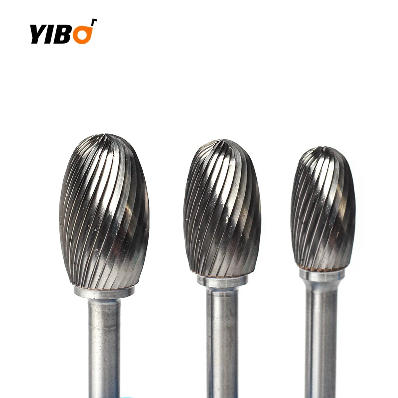 E Type Point Burr Die Grinder Abrasives Head Drill Milling Carving Bit Tools Tungsten Carbide Rotary File Tools