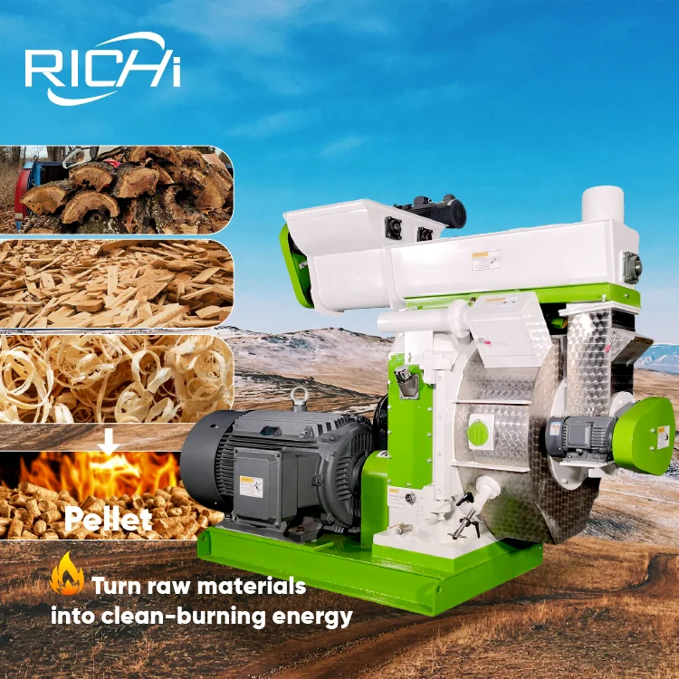 Industrial-Grade Wood Pellet Mill for Biomass Fuel Production