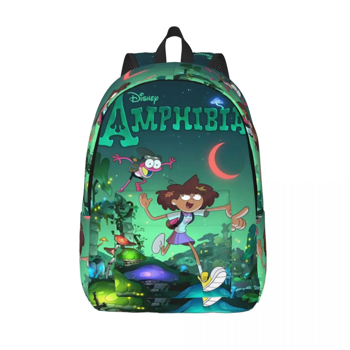 Amphibia Anne Boonchuy Fashion Backpack Sports Student Business Magic Cartoon Advanture Daypack for Men Women Laptop Canvas Bags