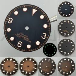 29mm Dark Blue Brown Watch Dial C3 Green Luminous Fit For NH35 NH36 NH37NH38 NH39 ETA2824 2836 MIYOTA8215 DG2813 PT5000 Movement