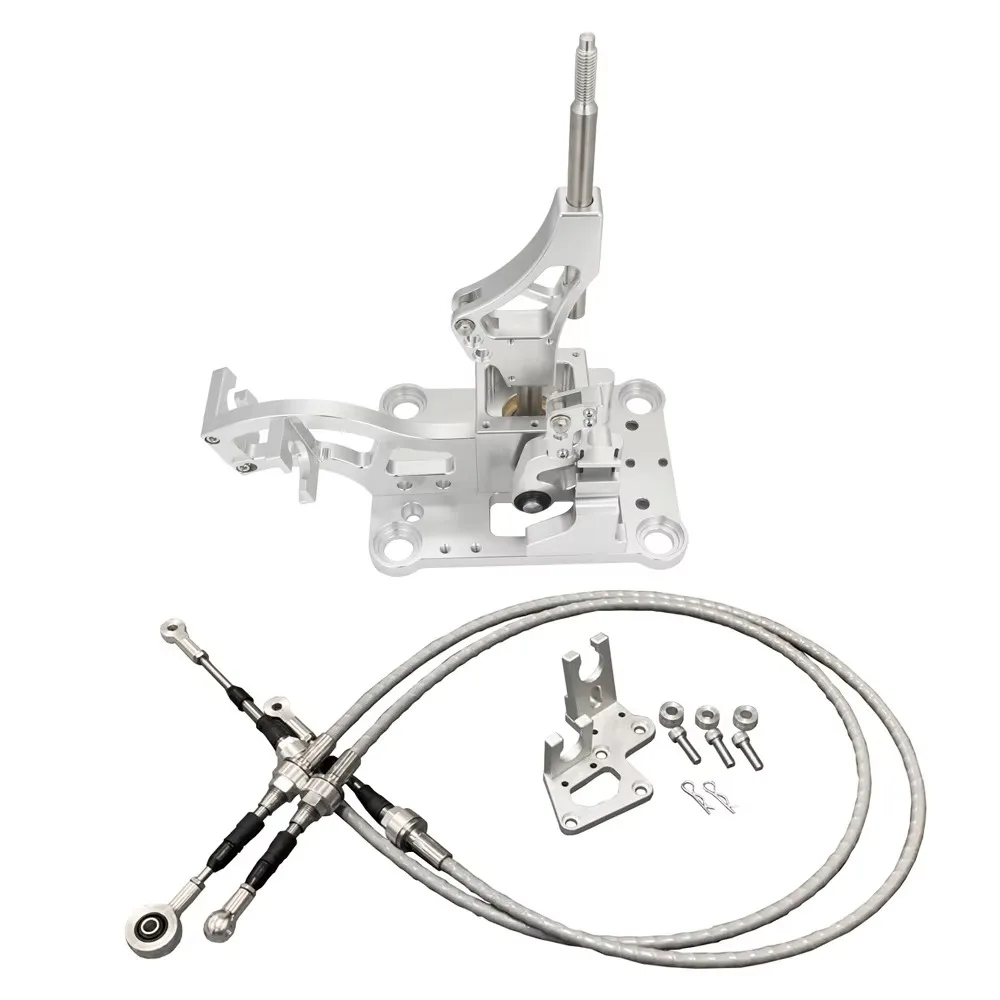 K20 K24 K Series Swap RSX Steel Billet Shifter, Fit for Civic CRX with Shifter Cable and Transmission Bracket