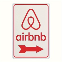 Vintage Airbnb Sign -  Inch Metal Wall Decor, Easy to Install, Weatherproof for Indoor/Outdoor Use, Perfect for Home, Office & A